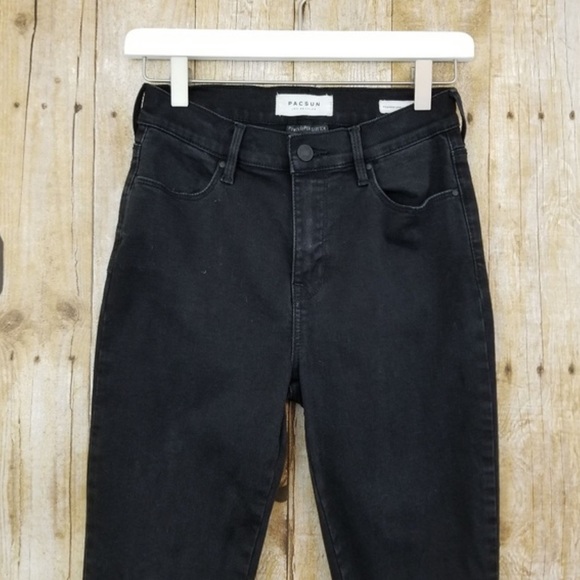 NWT PACSUN High Rise Ankle Lace Up Jeans - Picture 3 of 8